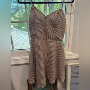 Francesca's Collections Brown Tan Strapless Sundress